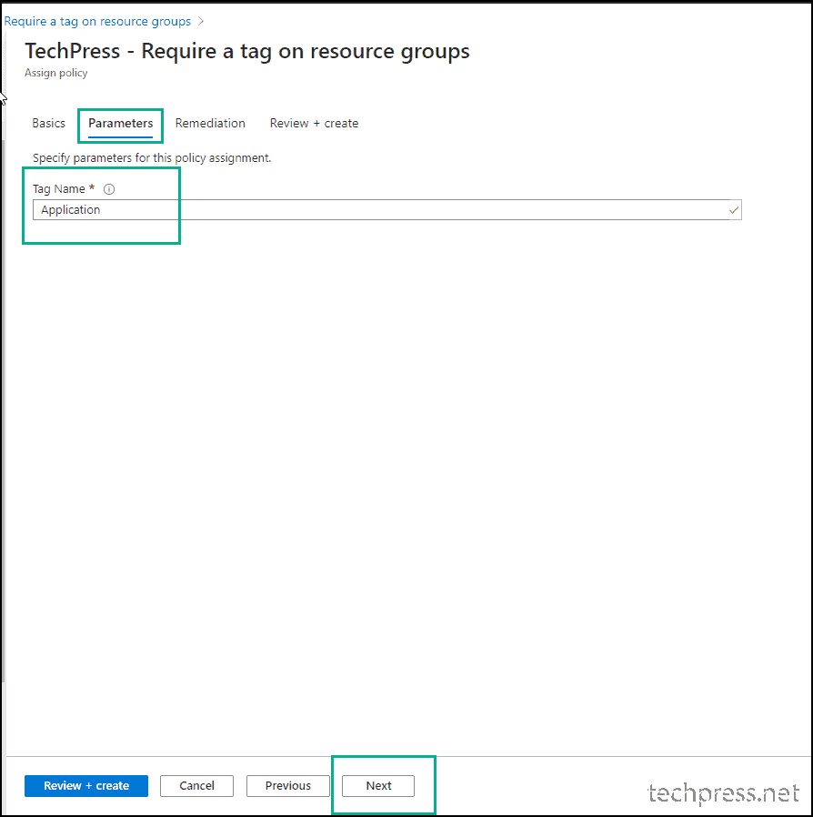 create Azure Policy to enforce resource tags