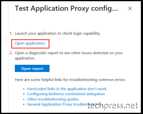 Implementation of Azure AD  Application Proxy