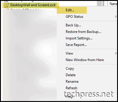 Create Desktop Wallpaper and Screen lock GPO