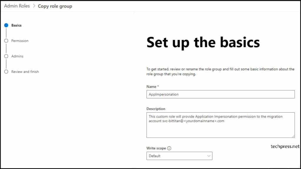 Application Impersonation Permission Microsoft 365