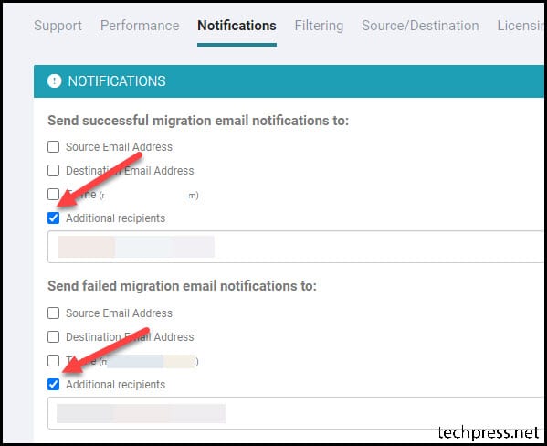 Bittitan MigrationWiz Project Advanced Options
