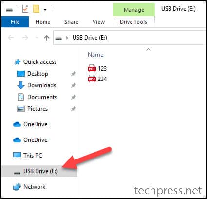 Intune USB Drive Exception Screenshot
