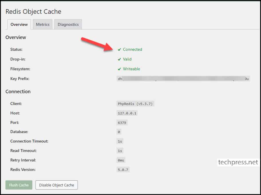 Redis Object Cache WordPress Plugin Activate Enable Cache