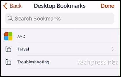 Brave Browser App on iOS - Desktop Bookmarks