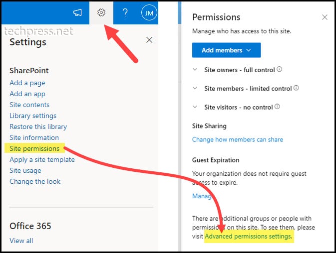 Site Collection Administrator Option In Sharepoint site permissions