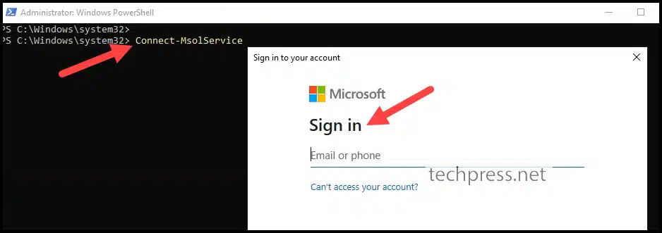 Connect to Azure Active Directory using Powershell