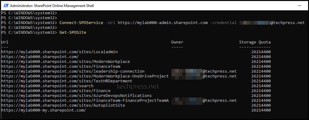 Connect to Sharepoint online using Connect-SPOService